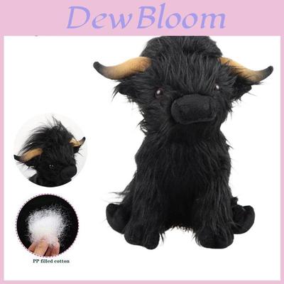 Adorable 11in Scottish Highland Cow Plush Toy
