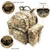 Militär Molle II Rucksack Armee Mittelgroßer Rucksack 50L mit Rahmen Outdoor Klettern Camping [Akmax.cn] Multicam/Grün (Rahmen Multicam)
