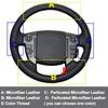 Hand Sewing Car Steering Wheel Cover Wrap For Land Rover Discovery 4 2010-2016
