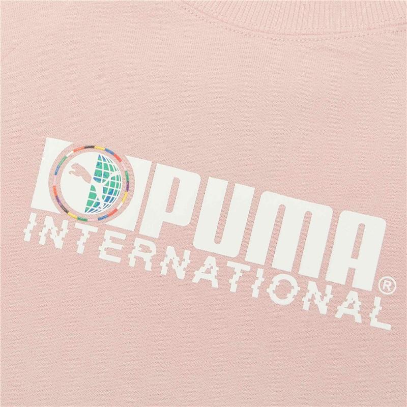 Puma Casual Sport Printed Sweatshirt Women Tops Pink 531292-15