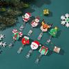 Christmas Badge Holder with Belt Clip Spring Loaded Retractable ABS Badge Holder for Doctor Nurse Student Teacher