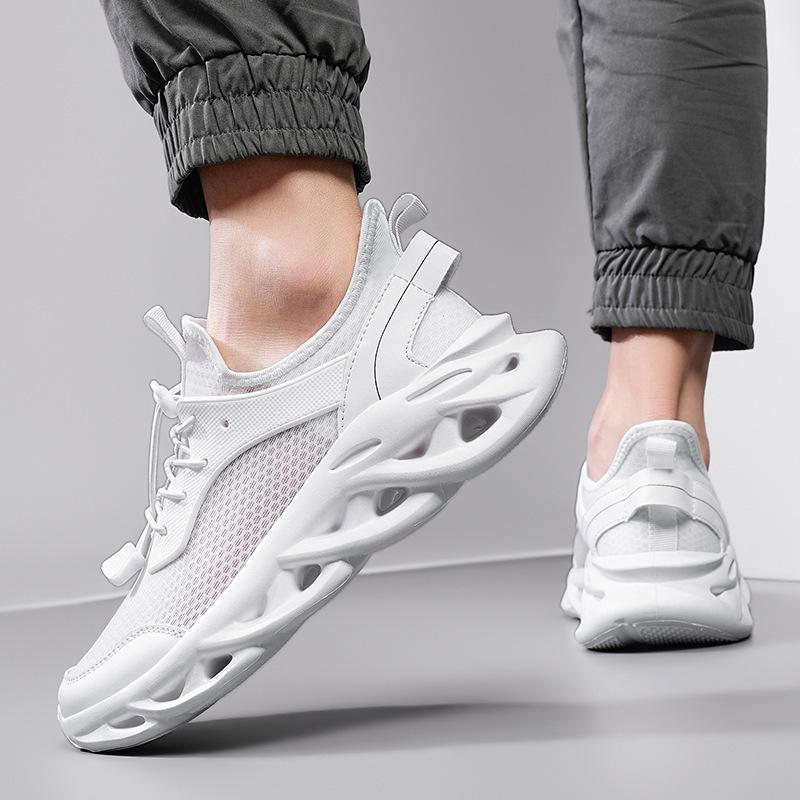 Heißverkauf Trendige Schuhe Herren Leichte Fly-Woven Sportschuhe Herren Atmungsaktive Freizeit Laufschuhe Trendiger Spot
