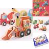 Wooden Construction Vehicle Toy Set For Stem Science Experiments And Educational Play