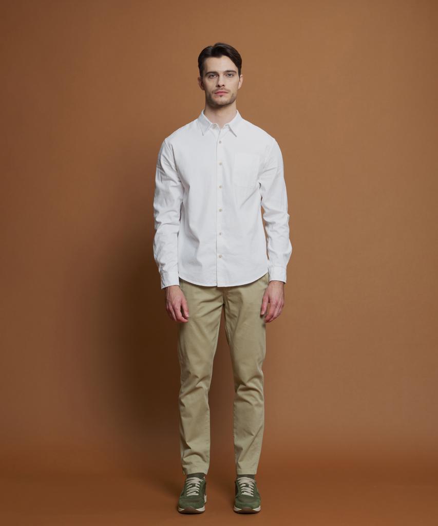 PANICALE Beige Drawstring Cotton Blend Twill Pants