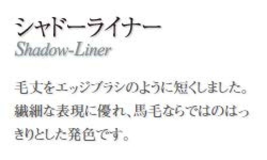 Kumano Brush Chikuhodo Authentic Shadow Brush Horsehair Hiroshima Liner/Makeup RR-SL4, Bristles,