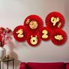 Chinese Year Paper Fans, Traditional Decorations, Spring Festival