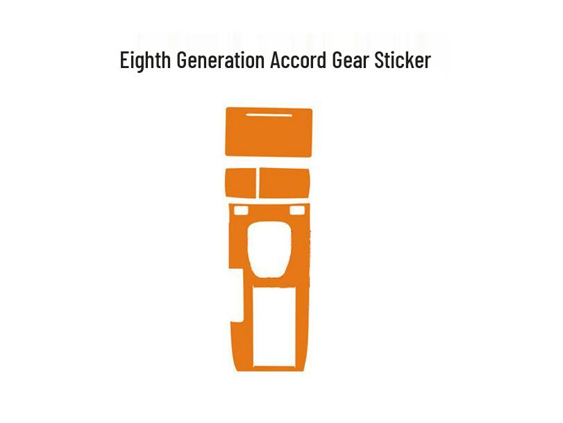 08-13 Accord 8th Gen Gear Shift Carbon Fiber Interior Sticker