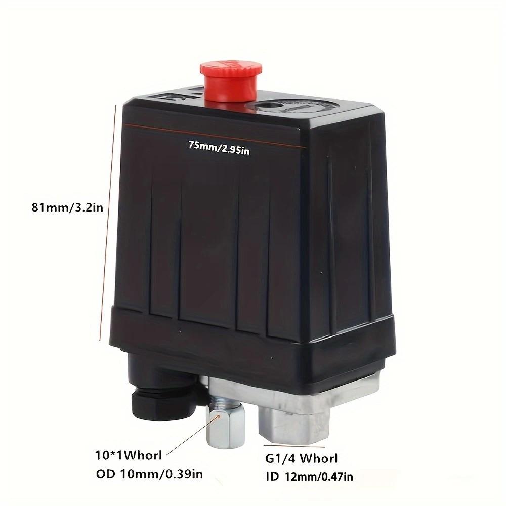 Silent Air Compressor Pump Accessories-Adjustable Automatic Pressure Switch, Vertical Single Hole Switch