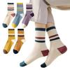 Kavale Socks Women Cotton Stylish Casual 5-Pair Set Crew 22-24cm Adult Cute Relaxed