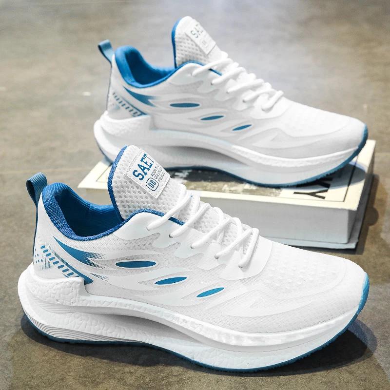 Men'S Breathable Sports Shoes Spring New Mesh Casual Fashion Versatile Trendy Men'S Shoes Mmer Running Shoes Suitable For O