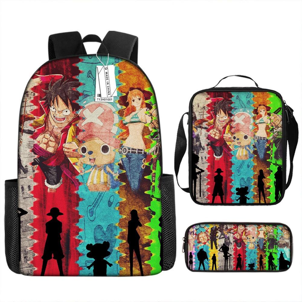 ONE PIECE onepiece backpack student schoolbag cartoon children Luffy animation expansion