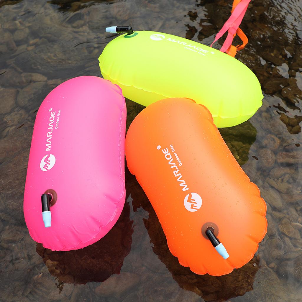Lightweight Safety Inflatable Swim Buoy Tow Float for Open Water Swimmers