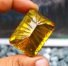 Excellent Offer 130.15 Carat Beautiful Hand Craft Emerald Shape Yellow Citrine Certified Gemstone SN643