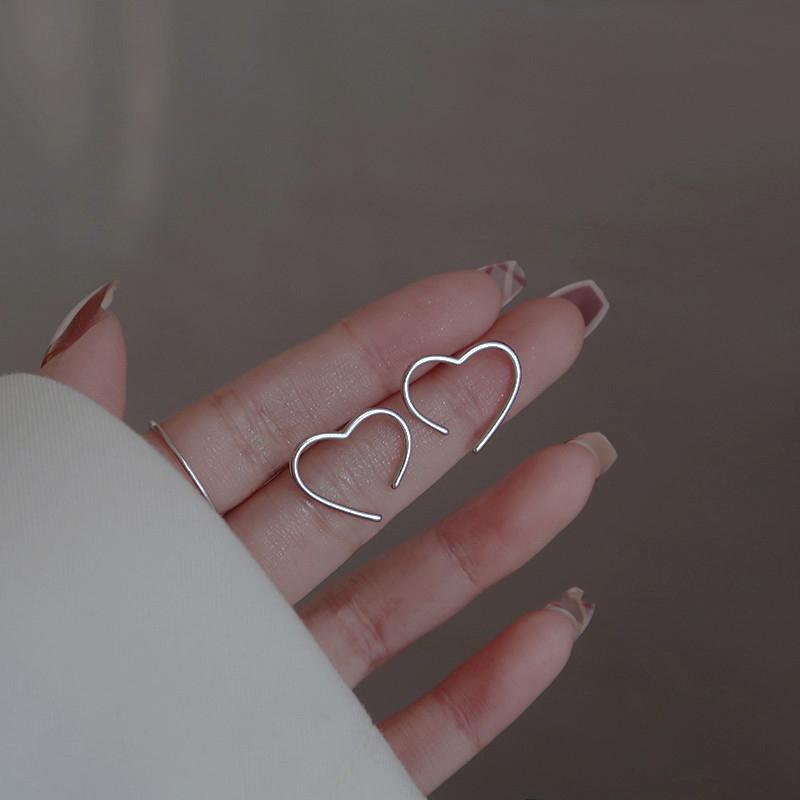 

French Simple Silver Color Pavé Crystal Olive Branch Leaf Stud Earrings Women Light Luxury Temperament Wedding Jewelry