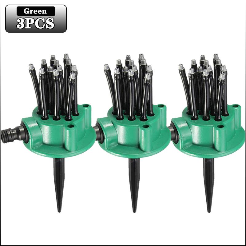 1/2/3PCS 360 Degree Automatic Garden Sprinklers WateringGrassLawn RotaryNozzle RotatingWater Sprinkler System GardenSupplies Spr