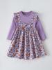 New European & American Style Girls' Long-Sleeved Bow Dress: Spring & Autumn Princess Dress for Ages 2-8.
