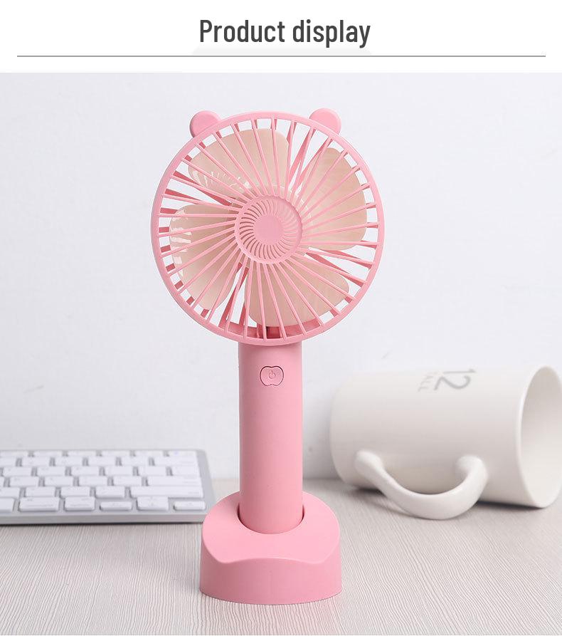 Silent Mini Handheld Fan: Portable, Rechargeable, Ideal Gift for Students, Desktop Use
