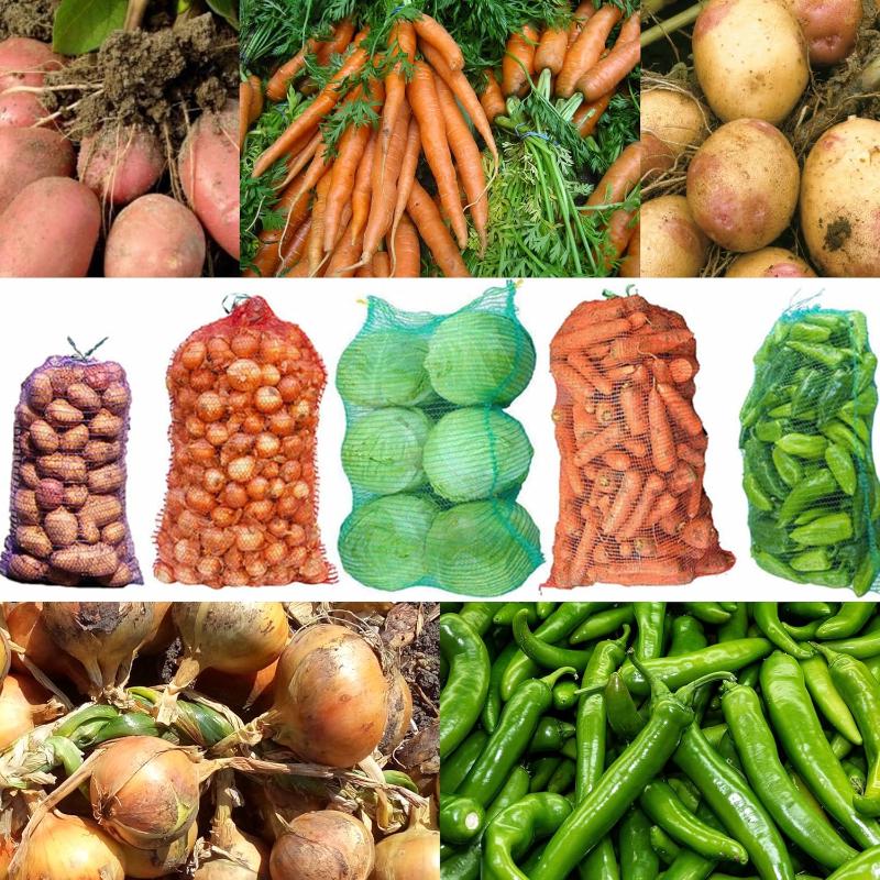 10Pcs Extra Large Reusable Mesh Produce Storage Bags Suitable For Onions Potatoes Vegetables And Firewood