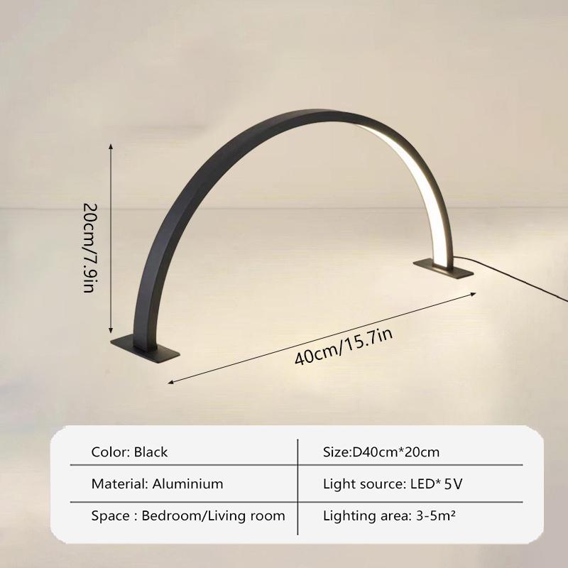 

Светодиодная лампа-полумесяц для ногтей USB 5V для вышивки, татуажа бровей, красоты ногтей, заполняющий свет, настольные осветительные приборы для маникюрного салона Cool white