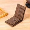 Retro Men's Wallet Money Clip Multifunctional 3 Fold Card Holder Solid Soft Fashion Short Wallet Men Leather Wallet