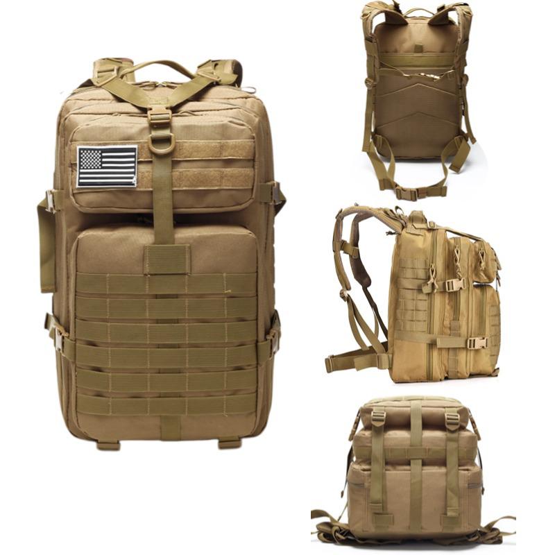 Tear-Resistant Multi-Function Tactical Hiking Backpack with Outdoor Equipment Storage