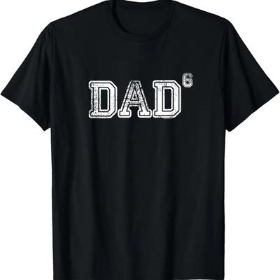 Dad Gifts for Dad _ Dad of 6 Six _ Gift Fathers Day Vintage T-Shirt