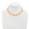 Fashion Light Luxury Metal Beating Texture Splicing Collarbone Chain, Fashionable Geometric Folds Stacked Necklace