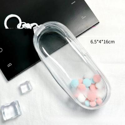 HD Transparent PVC Zipper Carrying Bag for OB11 Doll Outdoor Travel Portable Hook Display Bag