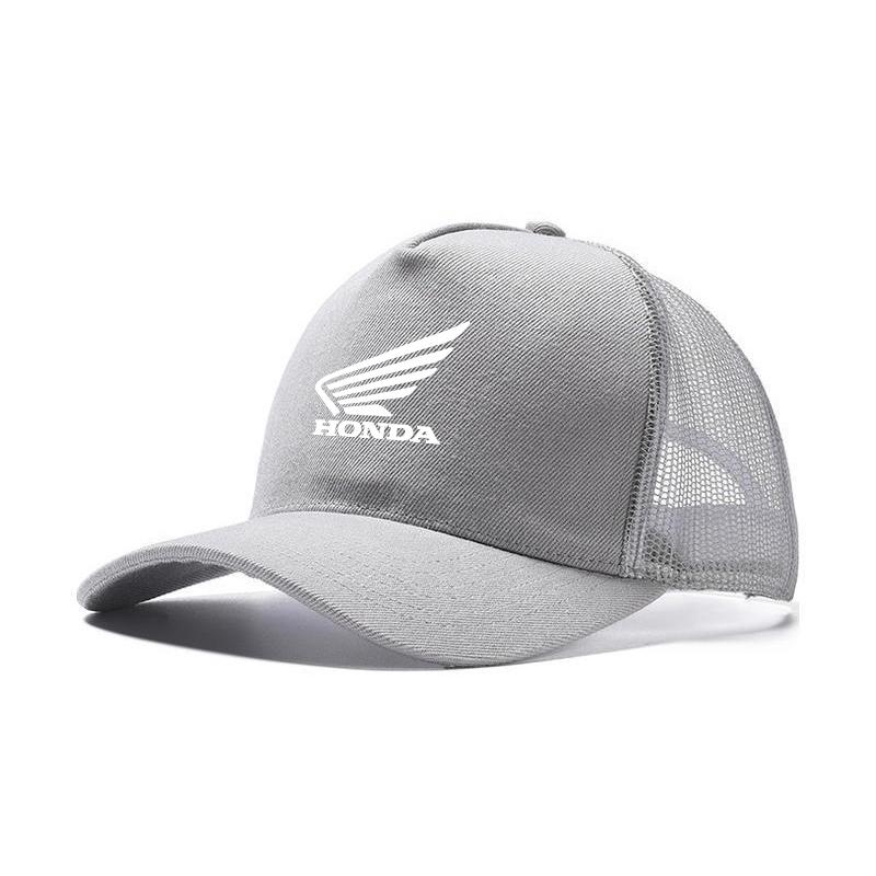 

Motorcycle Emblem Breathable Baseball Cap Outdoor Sunshade Hat for Honda CB CB400 CB650F CBF Africa Twin CRF1100L CRF1100 NC750X сірий