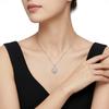Romantic Three Stone Pear Round Heart Cut Moissanite S925 Silver VVS GRA Certified Daily&party Wear Dainty Drop Pendant Necklace