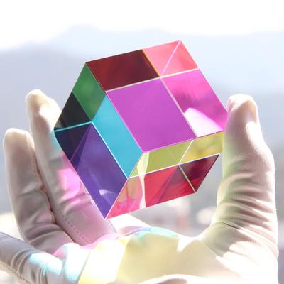 Prisma a Cubo Colorato 30 50 60 40mm Cubo Magico di Cristallo CMY