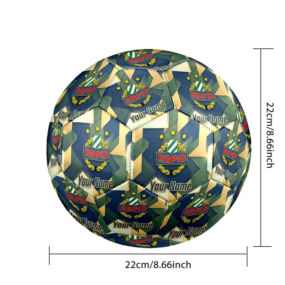 Personalized Size 5 Football Rapid Wien FC Pattern Outdoor Game Sports Ball Gift