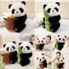Cute Holding Panda Bamboo And Stump Plush Toy For Birthdays Collectors And