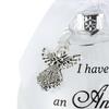 8cm Feather Ball I Have An Angel In Heaven I Call Her/Him Mom Dad Memorial Ornament Christmas Tree Hanging Ornaments Supplies