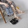 New European and American Cross Border Leisure Air Cushion Sole Large  Wedge Heel Comfortable Rhinestone Sandals