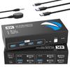KVM Switch with 2 DisplayPort Inputs and 2 Switches Between 2 PCs and 2 4 USB Supports and Other PC USB DisplayPort USB Remote Power and Japanese