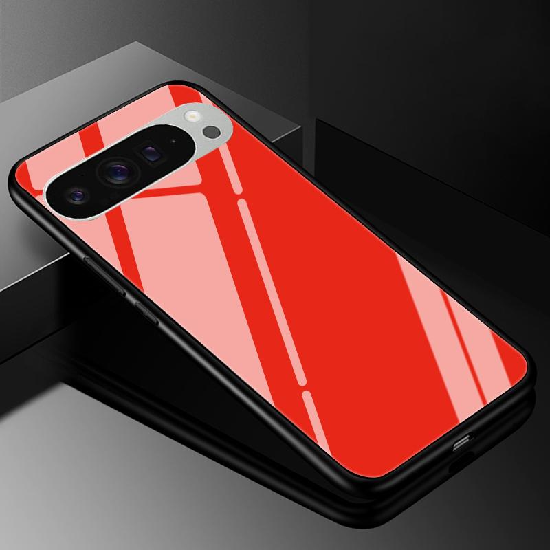 Tempered Glass Phone Case For Google Pixel 9 Pro XL 9A 9 8A 8 Pro 7 Pro 7A Luxury Hard Back Bumper Cover Pixel8 7Pro 9pro Capa