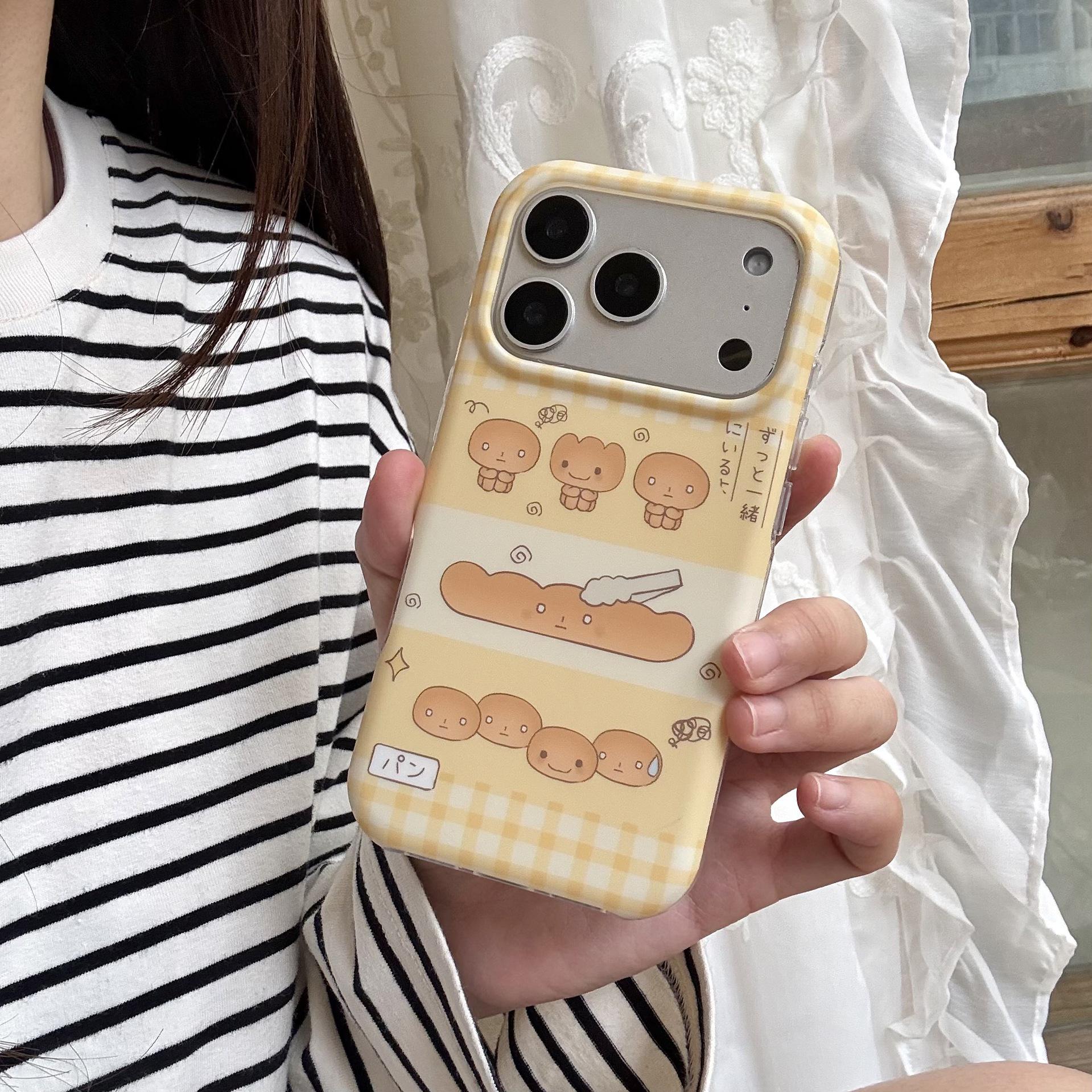 

Fun Burnt Toast Character iPhone 17 Pro Max Case for Women iPhone 16 Pro Max