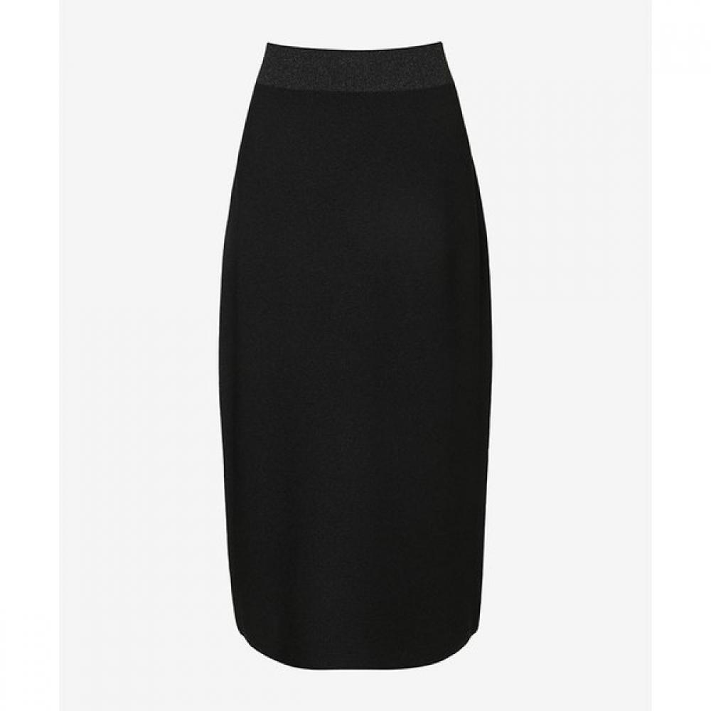 2ND SKIN Air Knit YArn Semi A Line Long Skirt Afwss2200