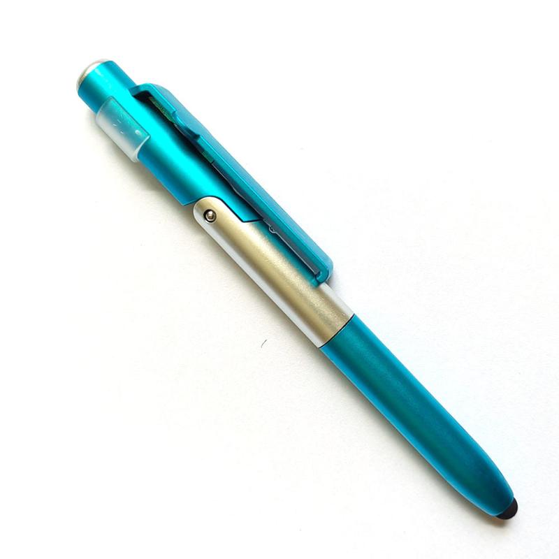 4-In-1 Multifunction Ballpoint Pen Led Light Foldable Phone Stand Night Reading Writing Pencil For Office School Students