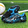 Children's football shoes Velcro broken nails medium and large children's men's and women's long nails lightweight shock absorption grass training 