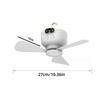 USB Rechargeable Large Wind Ceiling Fan Multifunctional Night Lamp Lighting Fan Household Remote Control Electric Fan