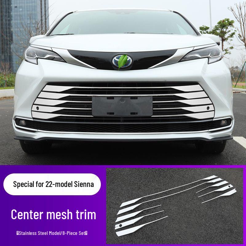 Toyota Sienna 23-24 Front Grille Trim Strips - Decorative Exterior Modification Parts