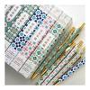 IWI Gel Ink Ballpoint Pen, 0.5mm, Retro Old Taiwan Tile "Blooming Love" 3H921-TILES BL