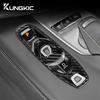 Real Hard Carbon Fiber Cover For Chevrolet Corvette C8 2020 2025 2025 2025 Car Console Gear Shift Button Sticker Accessories