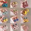 Retro Round Contrast Earrings Female Holiday Style Fashion Personality Earrings Temperament High-end Earrings
