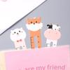 50pcs Creative Cartoon Animal Bookmarks Card Mixed Pattern Paper Book Clip Dual-use Stationery Ruler Bookmarks Student Supplies