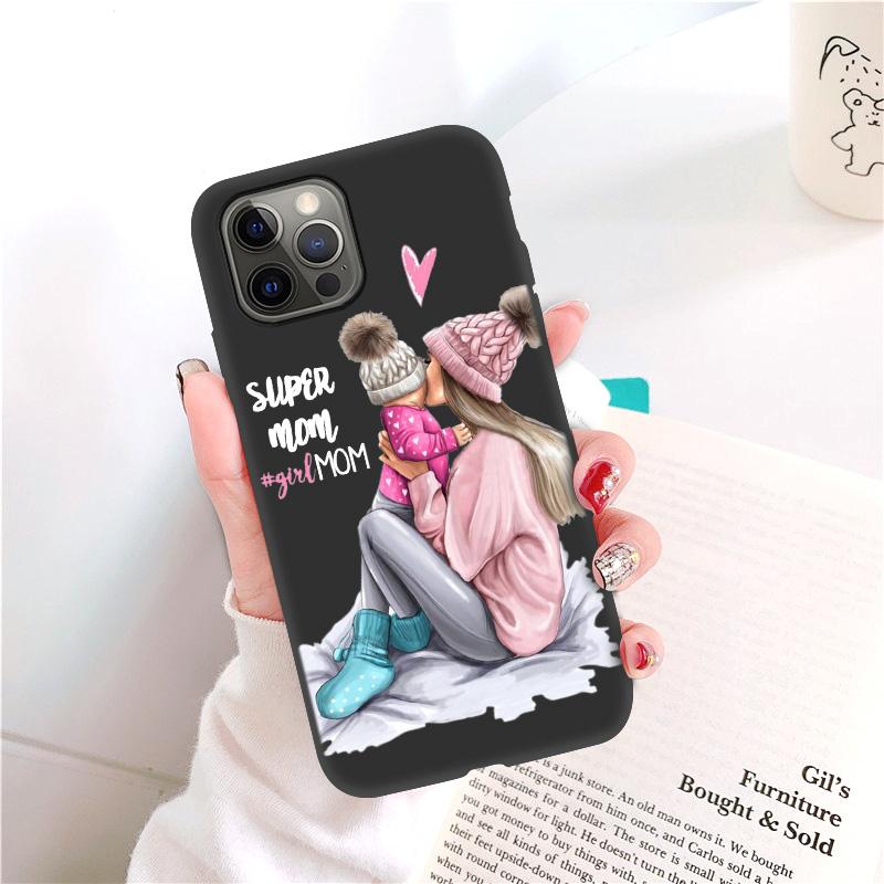 Case For iPhone 11 12 Pro Max Case Fashion Mam Super Mom Phone Case iPhone11 13 Pro 7 8 Plus XR XS X SE 2020 2022 6S Mini Cover