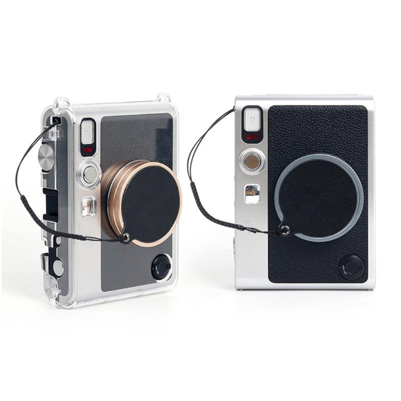 PU-Leder Objektivdeckel Aufkleber Kameraobjektivabdeckung Schutzseil für EVO Kamera mit Anti-Verlust-Design