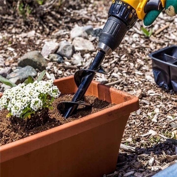 Auger Garden Drill For Earth Planting Drill Screwdriver 8X25 German